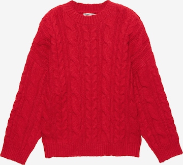 Pull&Bear Oversized neulepaita värissä punainen: etupuoli