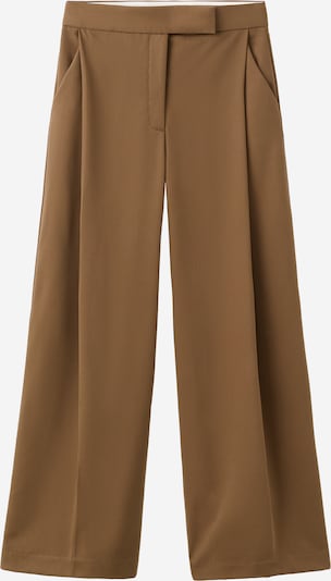 MANGO Hlače s naborima 'MILO' u zeleno smeđa, Pregled proizvoda