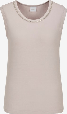 MADELEINE Top in Beige: Vorderseite