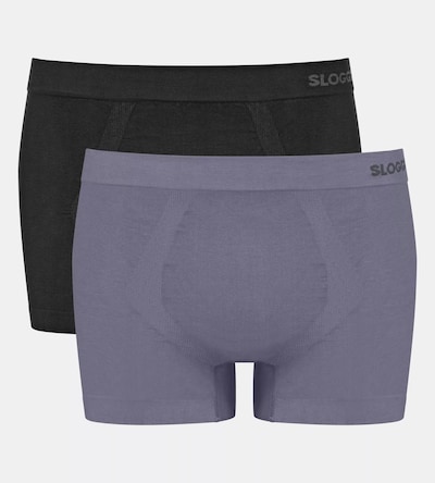 SLOGGI Boxers 'GO' en gris / noir, Vue avec produit