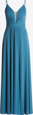 Robe de soirée Vera Mont en bleu : devant