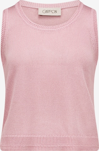 Pull-over Cartoon en rose : devant