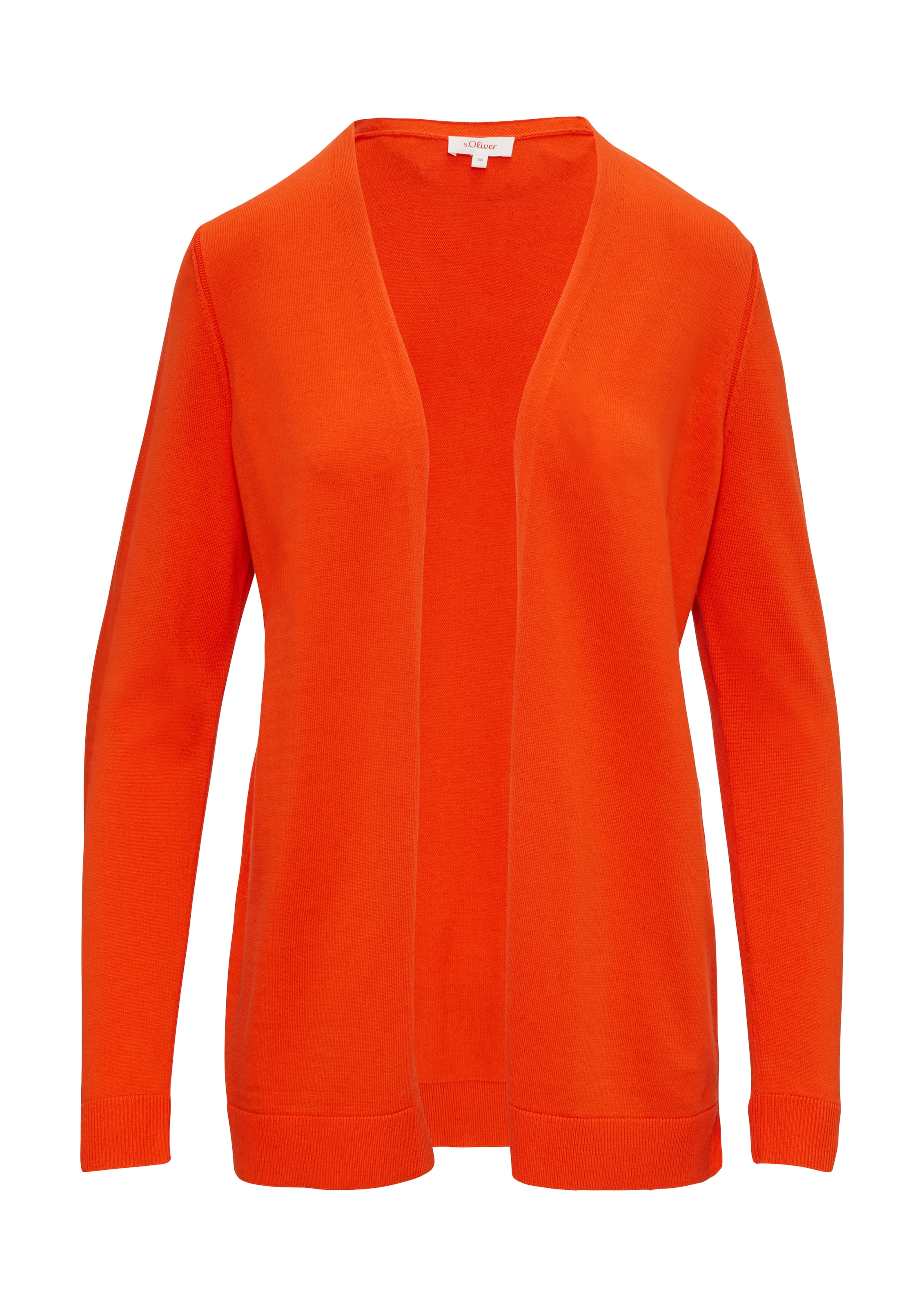 s.Oliver Strickjacke in Orange: Vorderseite