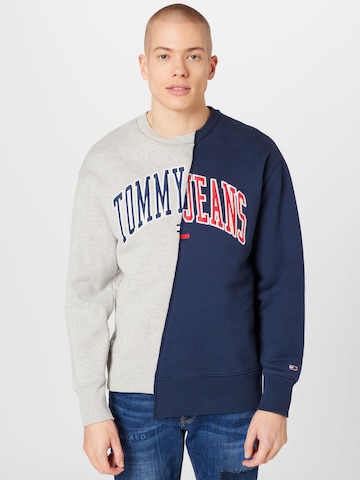 Tommy Jeans Μπλούζα φούτερ σε γκρι: μπροστά