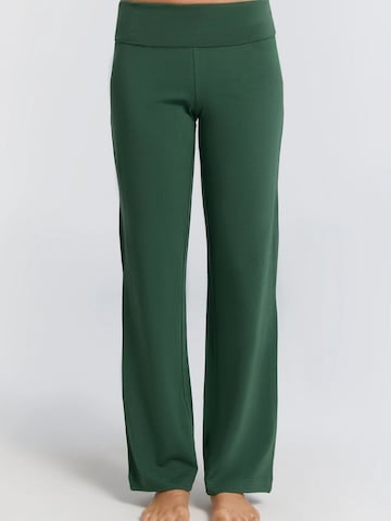 Leela COTTON Pants 'Damen Bio-Baumwoll Komforthose' in Green: front