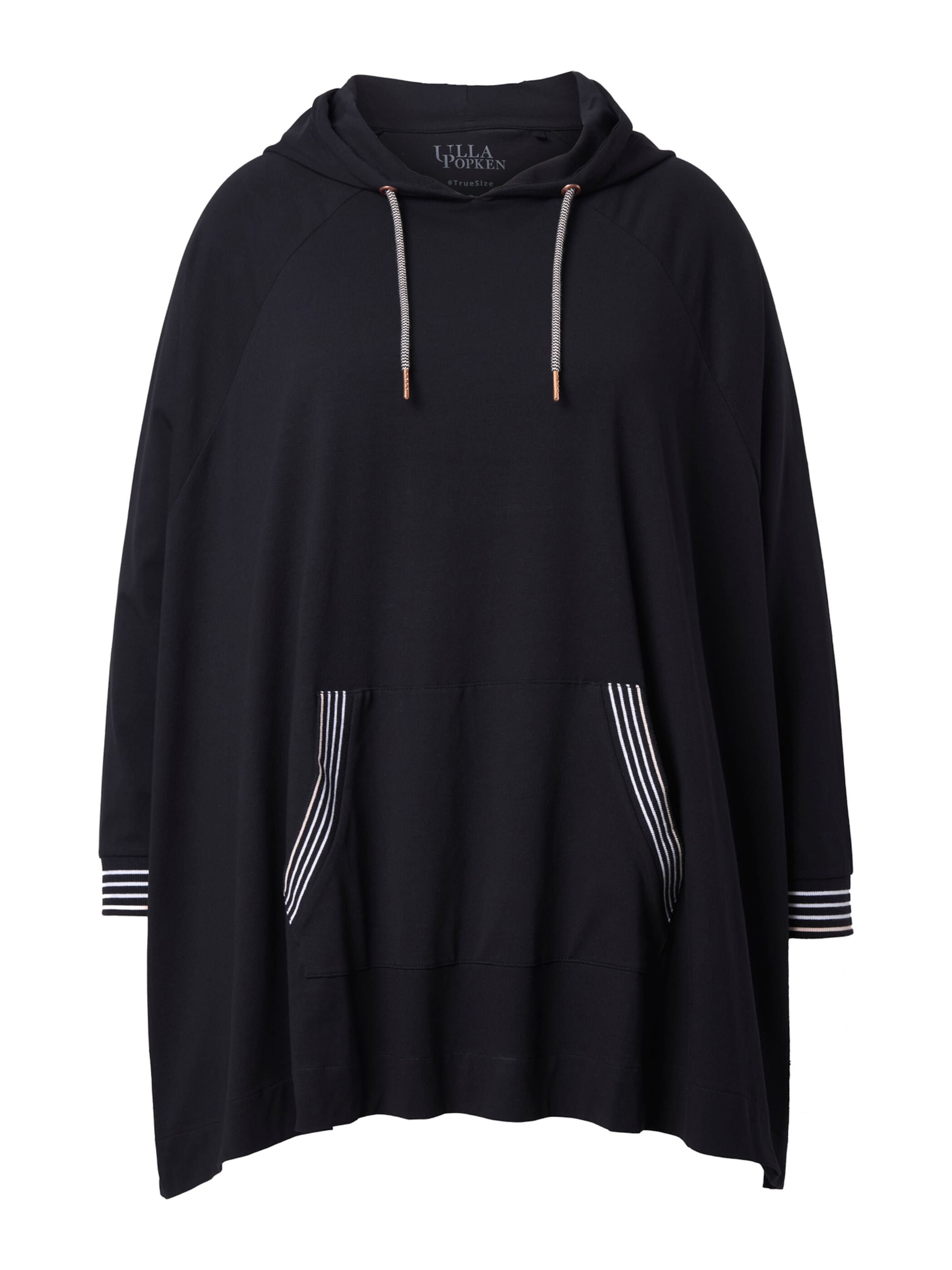 Ulla Popken Футболка оверсайз в Черный: спереди