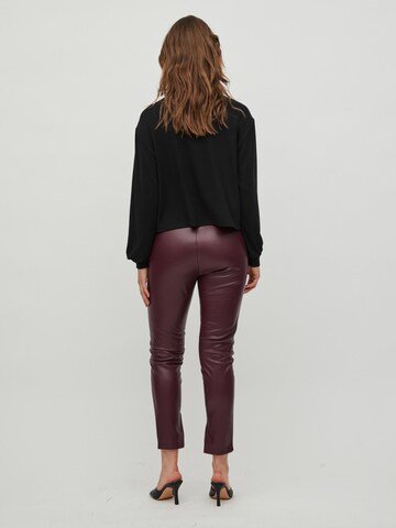 VILA Skinny Broek 'Dagmar' in Rood