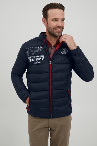 FQ1924 Between-Season Jacket 'Arnvid' in Blue: front