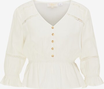 usha FESTIVAL Blouse in White: front