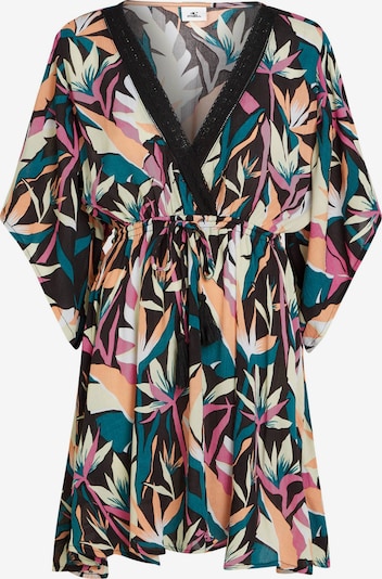 O'NEILL Strandkleid 'Essentials Tokeena' in smaragd / hellorange / hellpink / schwarz, Produktansicht