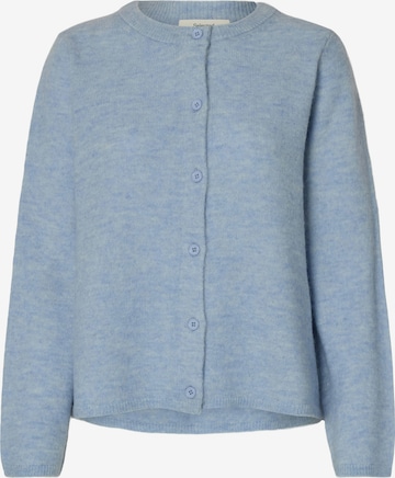 SELECTED Knit Cardigan 'SLFLULU' in Blue: front