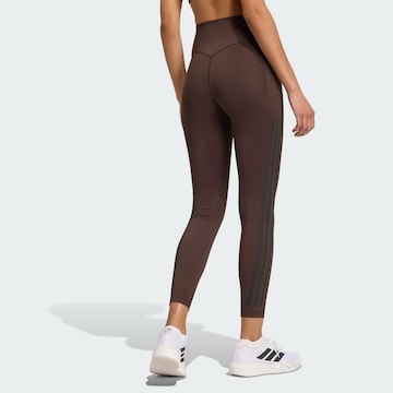 Skinny Pantalon de sport 'Optime' ADIDAS PERFORMANCE en marron