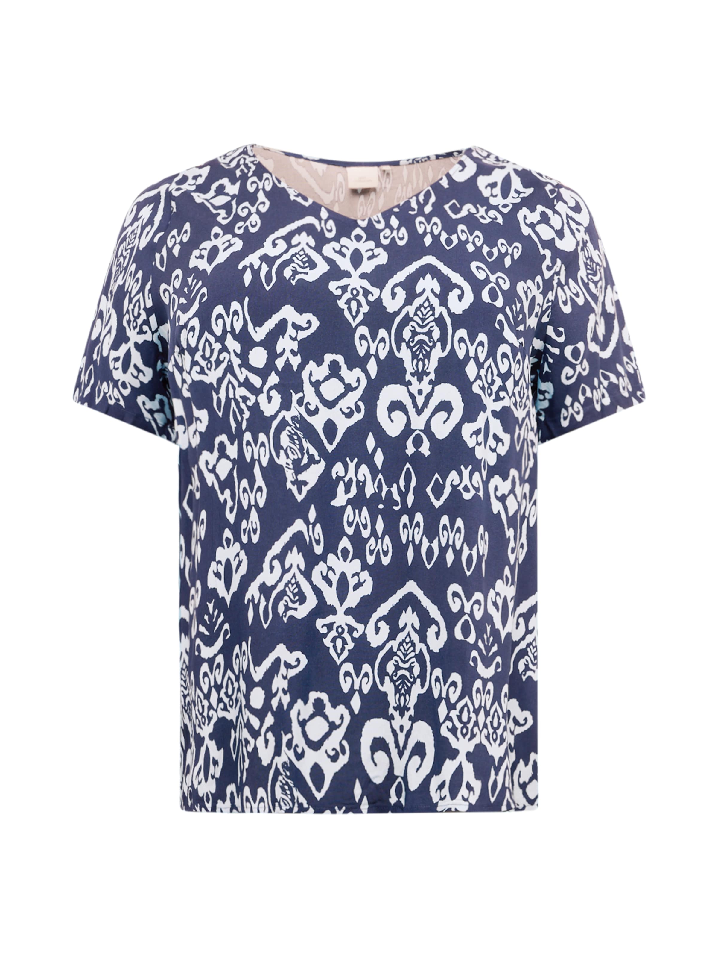 Chemisier 'MARRAKESH' ONLY Carmakoma en bleu : devant