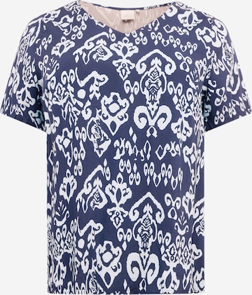 ONLY Carmakoma Bluse 'MARRAKESH' in Blau: Vorderseite