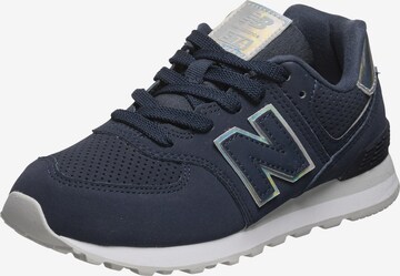 Baskets '574' new balance en bleu : devant