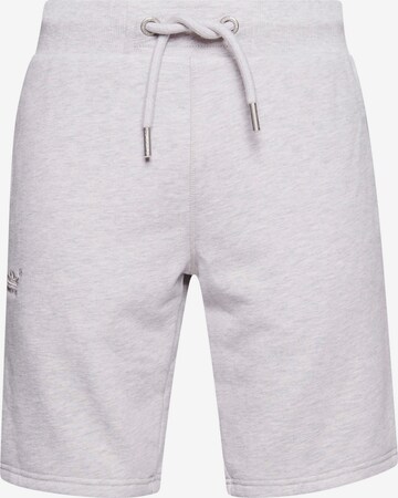 Superdry Regular Pants in Grey: front