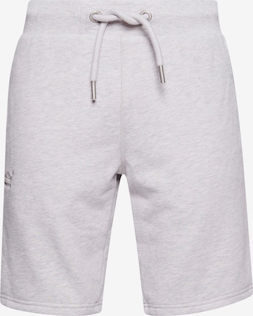 Superdry Regular Broek in Grijs: voorkant