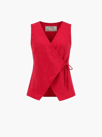 AmourLinen Top 'Blanca' in Pink: front