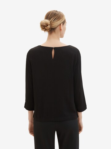 TOM TAILOR Blouse in Zwart