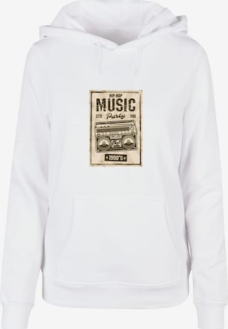 Mister Tee Sweatshirt 'Retro Boom' in Wit: voorkant