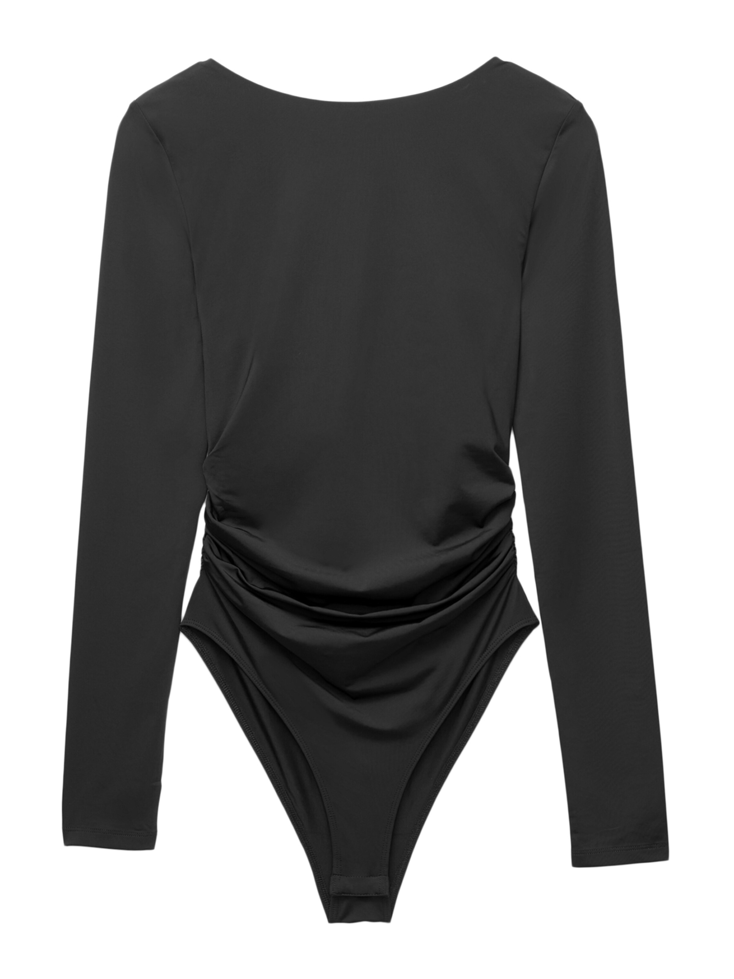 Pull&Bear Shirt bodysuit in Black: front