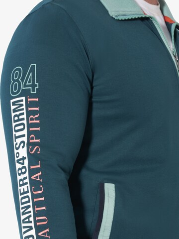 Jan Vanderstorm Zip-Up Hoodie 'Lindsen ' in Green