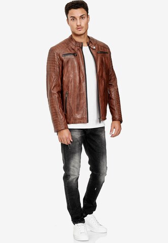 Redbridge Bikerjacke in Braun