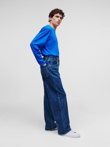 KARL LAGERFELD JEANS Широка кройка Дънки в синьо