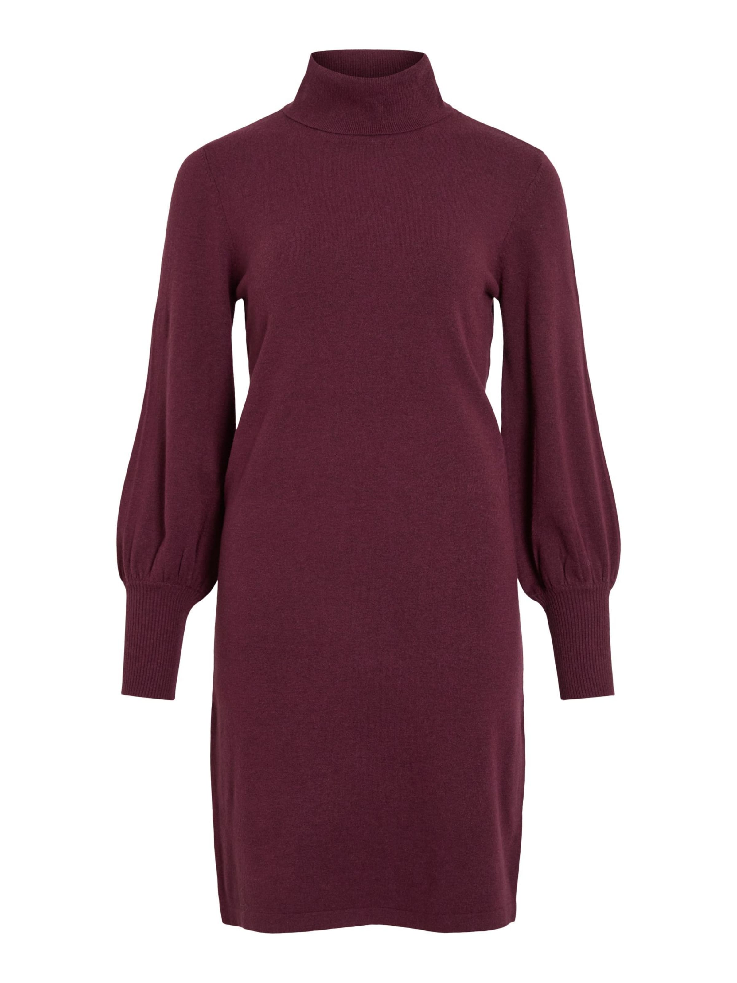 VILA Strikkjole 'VIKERRY' i rød: forside