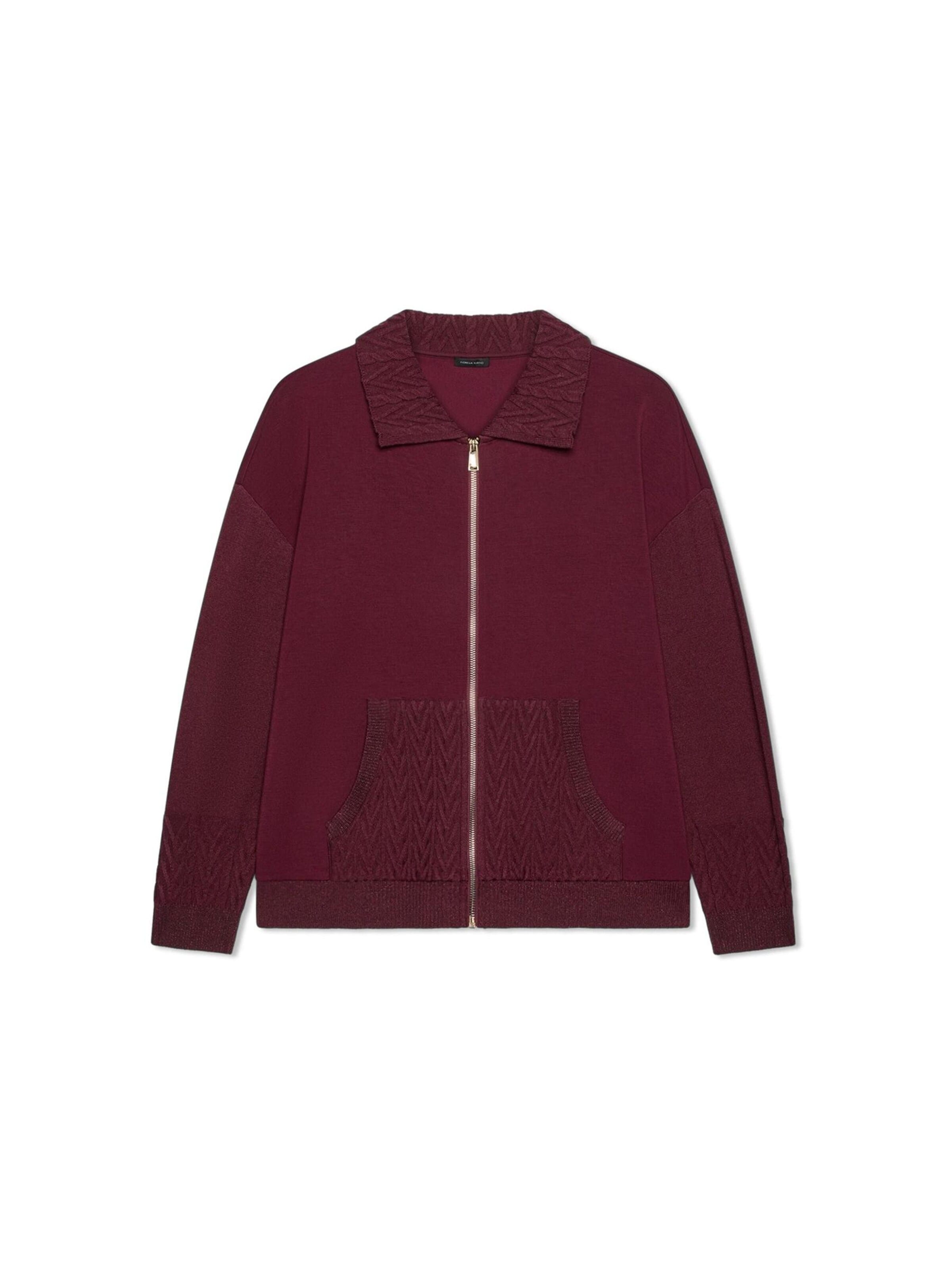 Fiorella Rubino Sweatvest in Rood: voorkant
