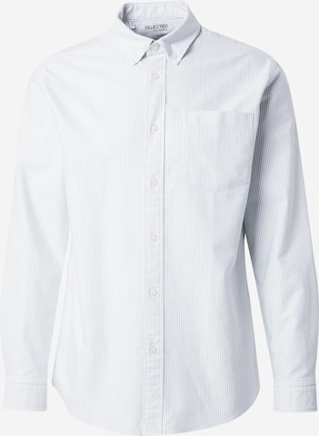 Chemise 'SLHRick' SELECTED en vert : devant