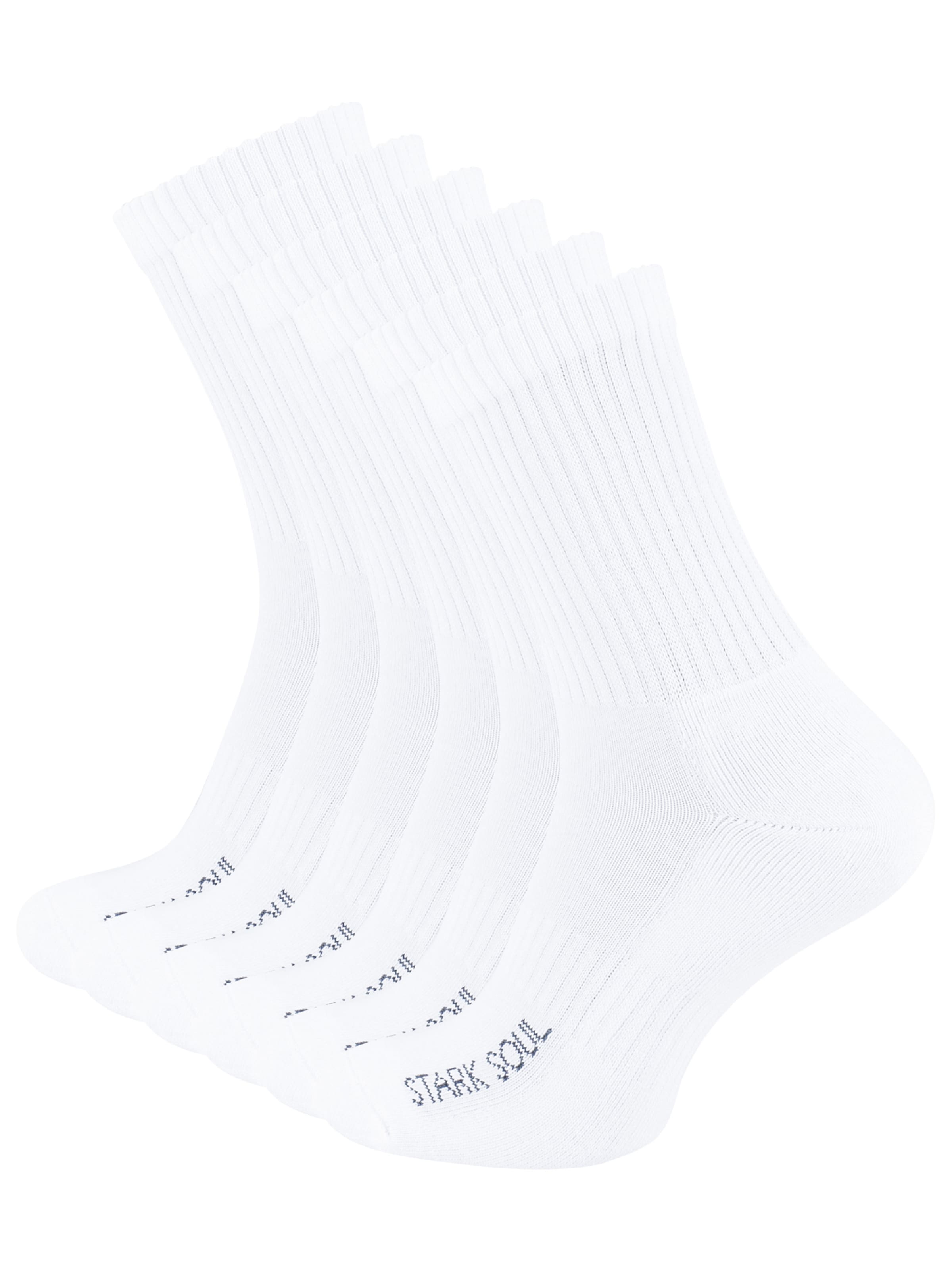 Chaussettes de sport Stark Soul en blanc : devant