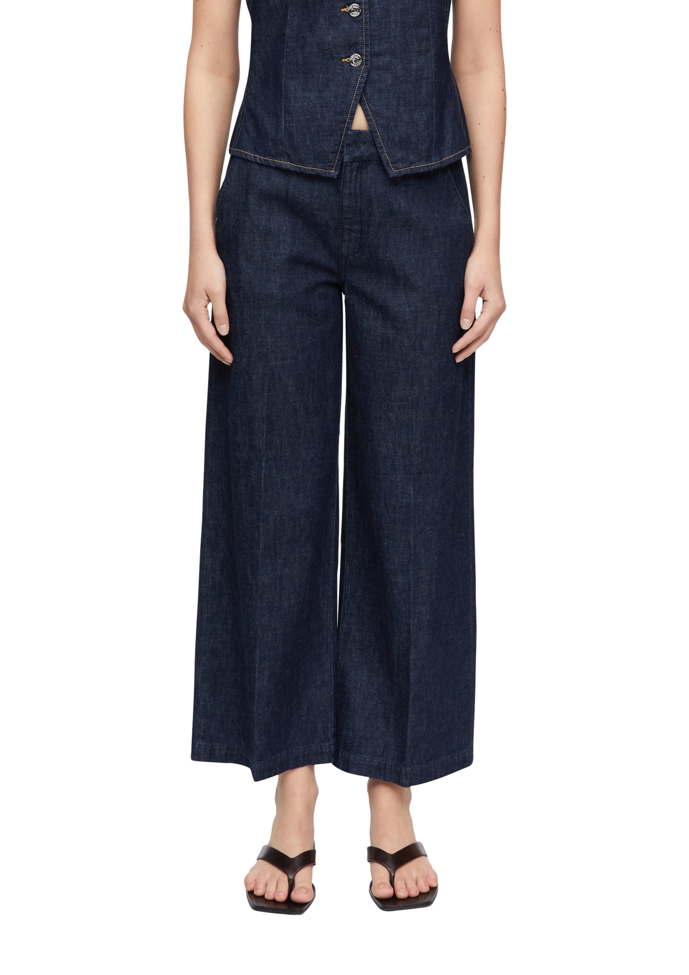 COMMA Wide leg Jeans in Blue: front
