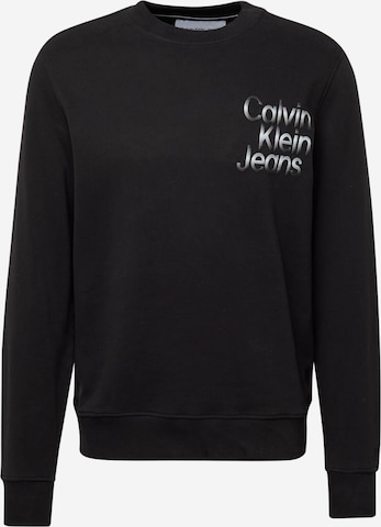 Calvin Klein Jeans Mikina – černá: přední strana