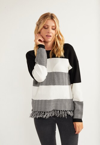 usha FESTIVAL Sweater 'Carnea' in Black: front