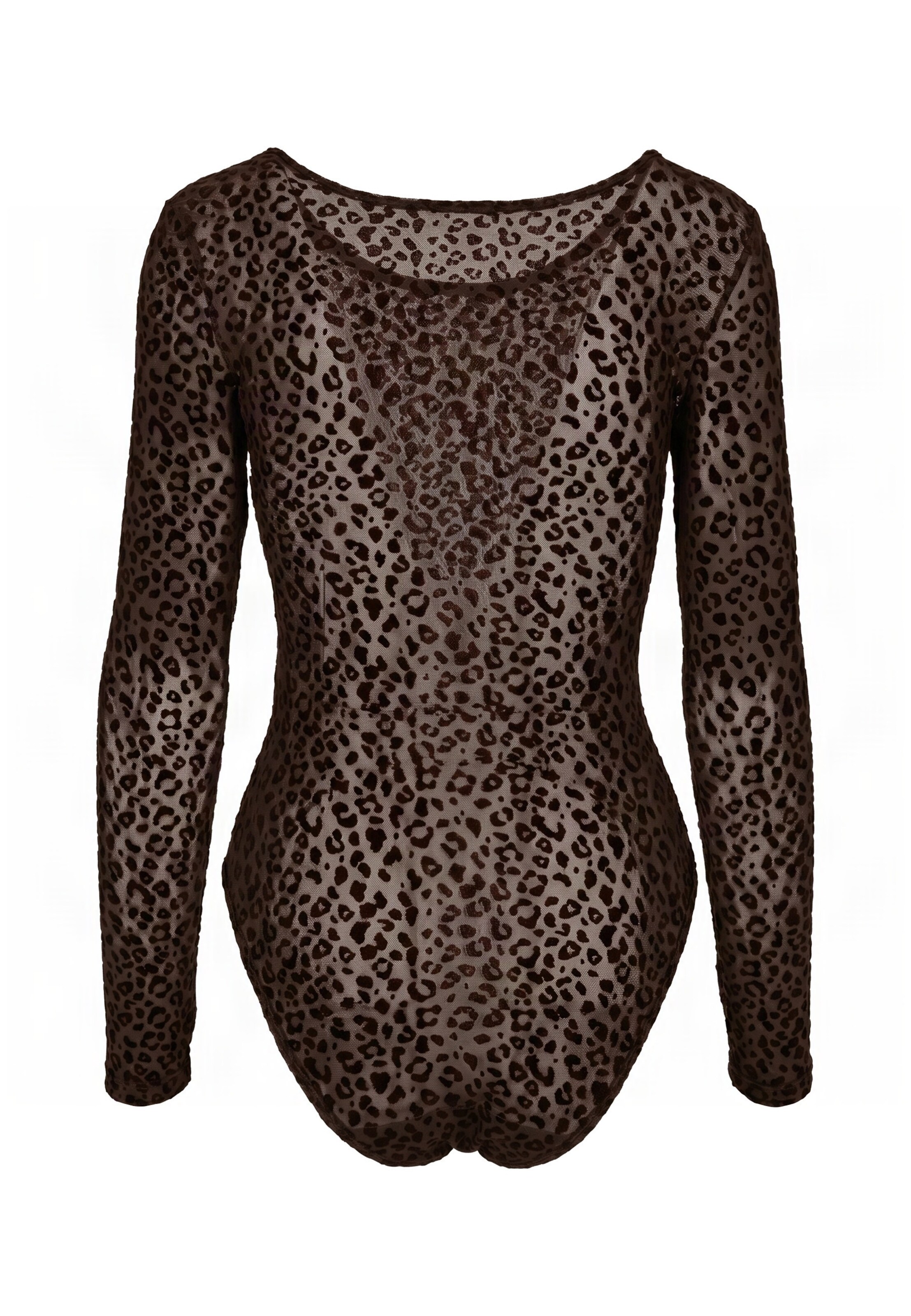 Urban Classics Shirt bodysuit in Brown: back