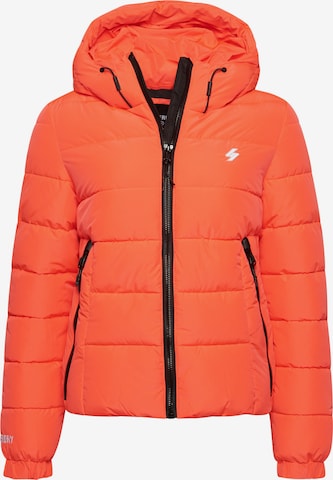 Superdry Winter Jacket in Orange: front