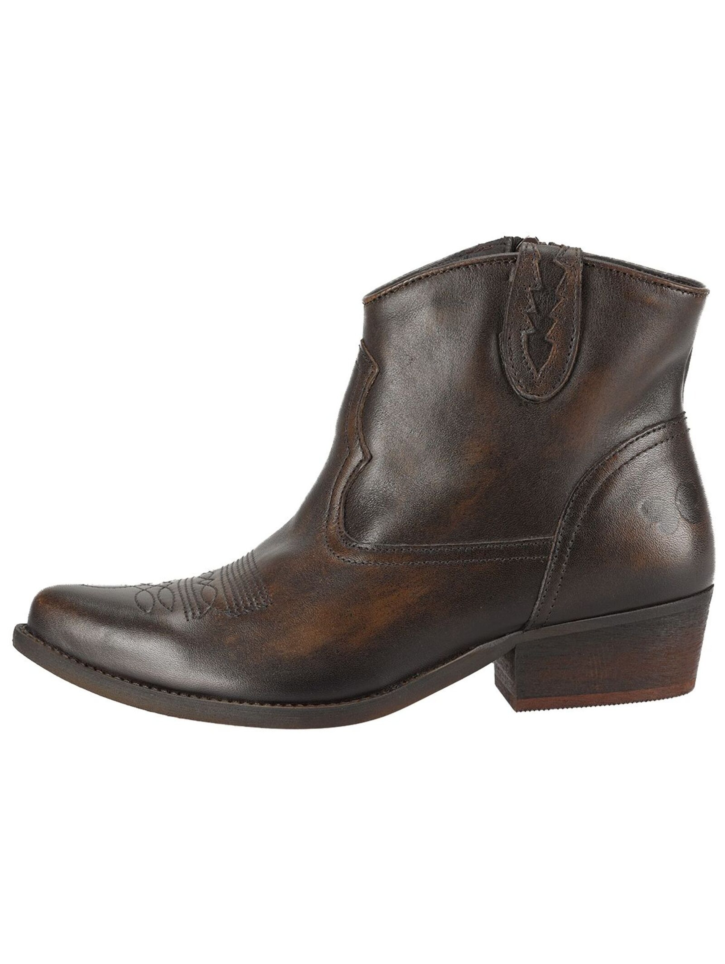 Felmini Wide Fit Cowboylaarzen in Bruin