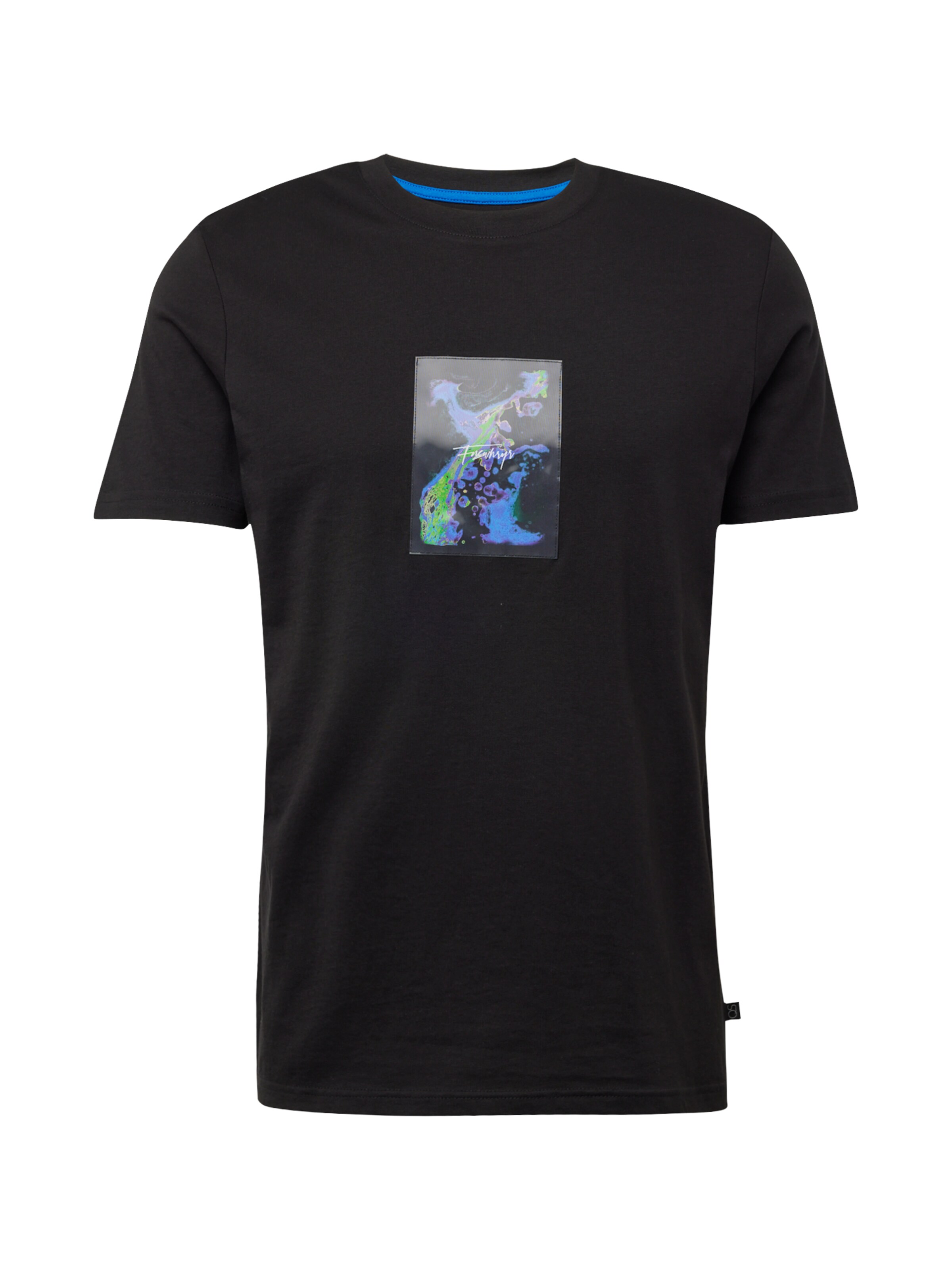 T-Shirt QS en noir : devant
