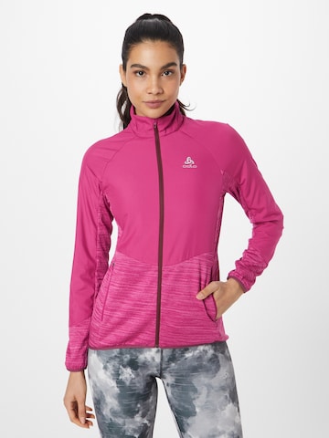 ODLO Athletic Jacket in Pink: front