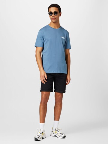 WRANGLER Tričko 'SIGN OFF TEE' – modrá