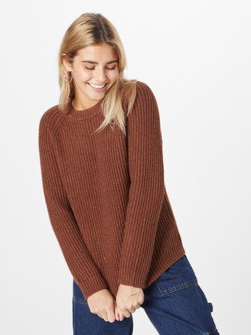 Maison 123 Sweater 'BARBARA' in Brown: front