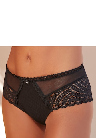 LASCANA Boyshorts in Black: front