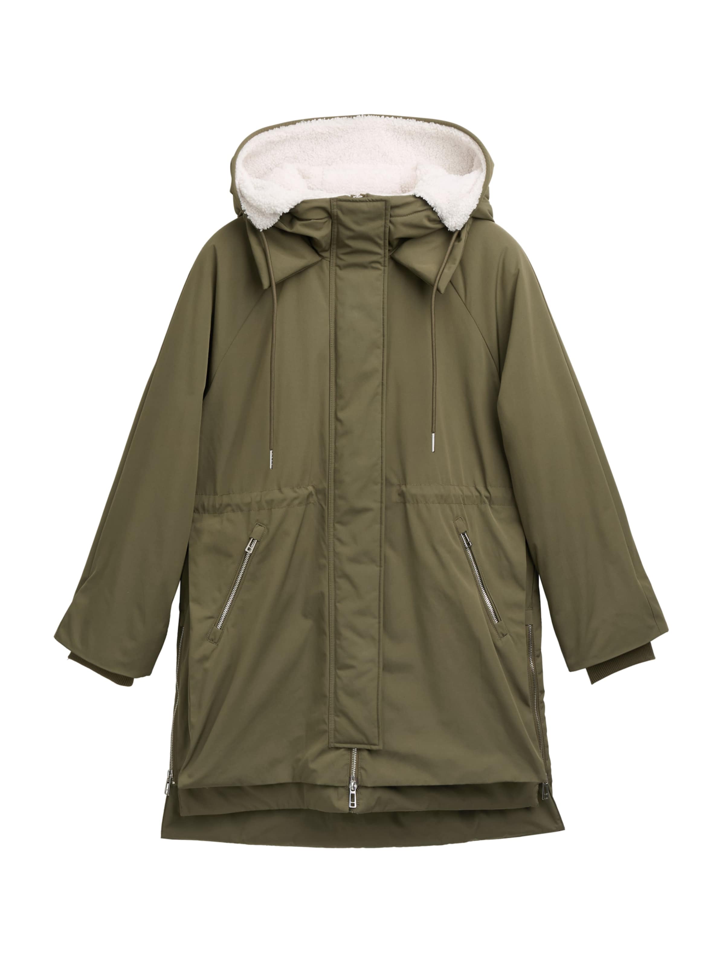 TOM TAILOR DENIM Parka in Grün: Vorderseite