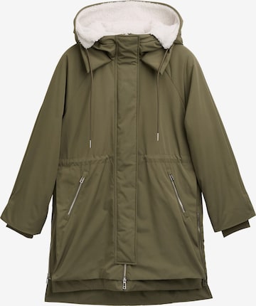 TOM TAILOR DENIMZimska parka - zelena boja: prednji dio