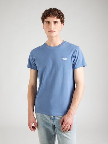Tricou 'VINTAGE' de la Superdry pe albastru: față