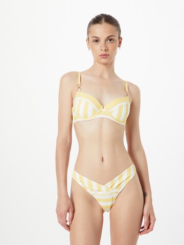 River Island Dół bikini w kolorze żółty