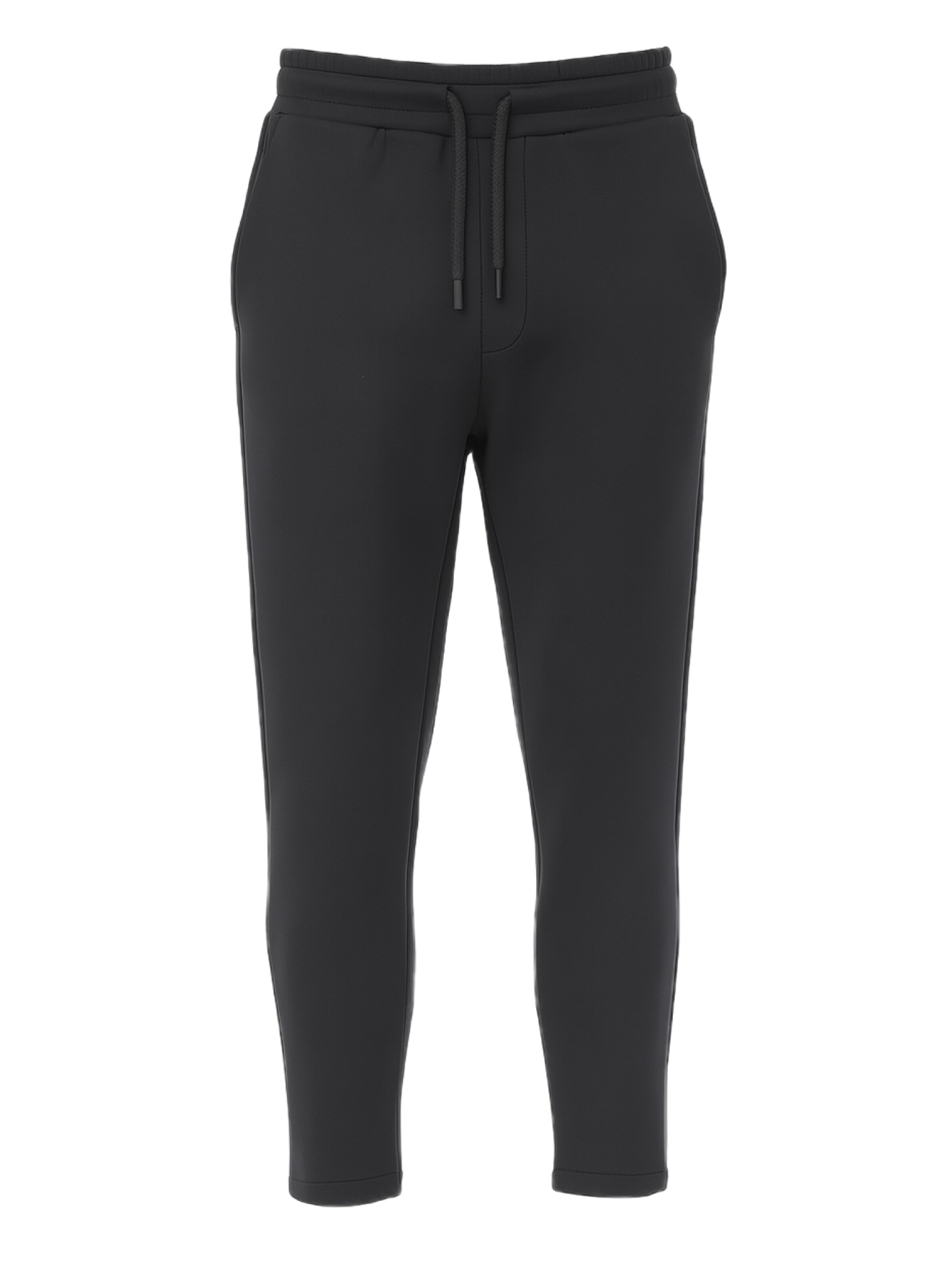 Effilé Pantalon C&City en noir : devant