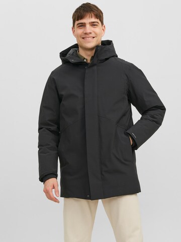 JACK & JONES Winter Jacket 'Keen' in Black: front