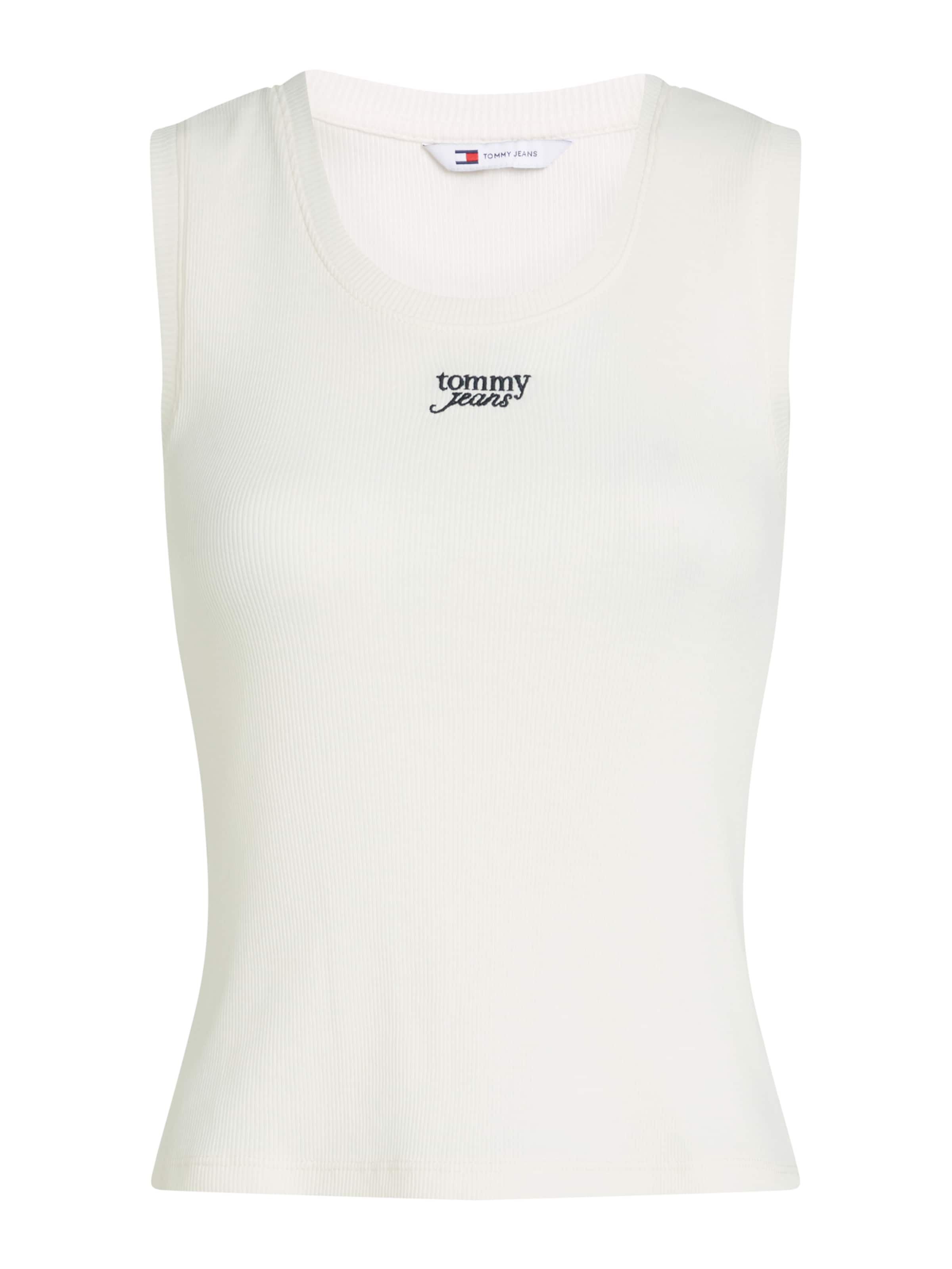 Tommy Jeans Top – bílá: přední strana